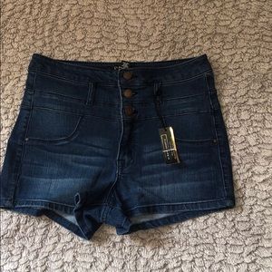 Dark Denim Shorts